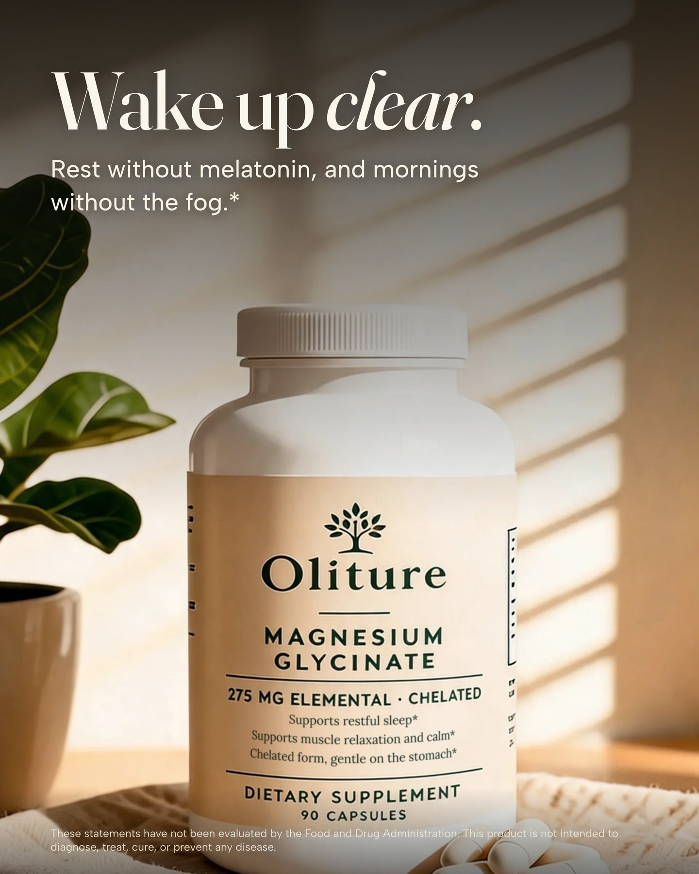Wake up clear — rest without melatonin and mornings without the fog