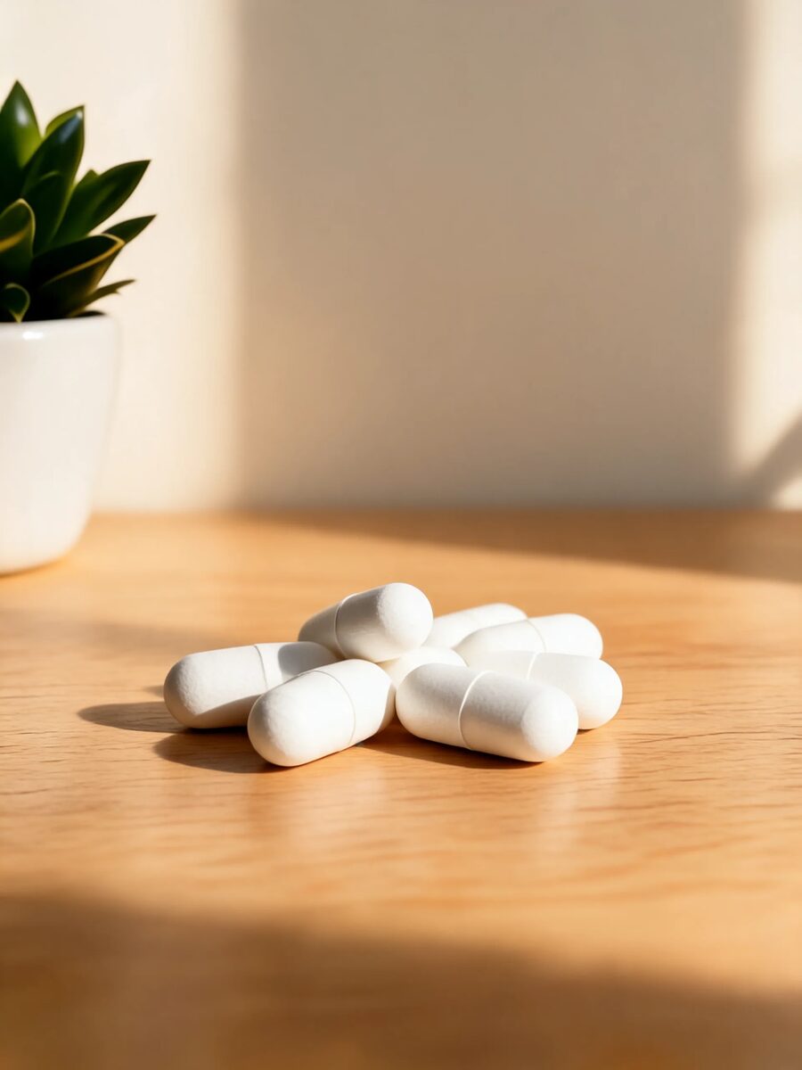A single Oliture capsule, macro
